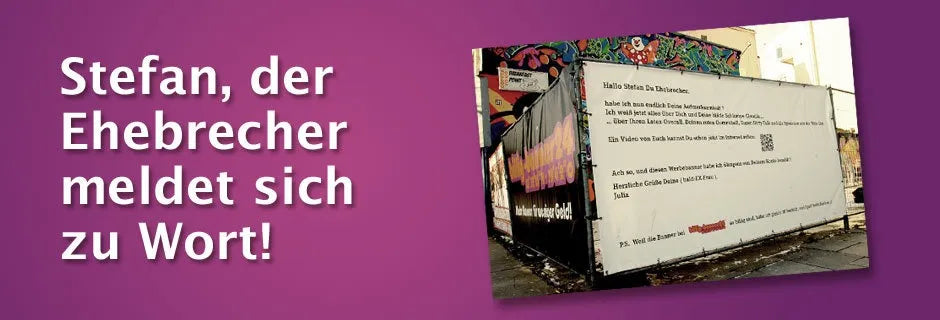 Stefan, der Ehebrecher meldet sich zu Wort!