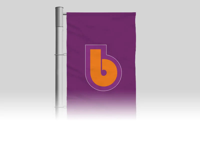 Bedruckte Auslegerfahne in Hamburg von Billig-Banner24 bestellen