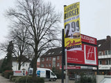 Bedruckter Fahnenstoff Burger | Billig-Banner24.de – Preiswert aus Hamburg
