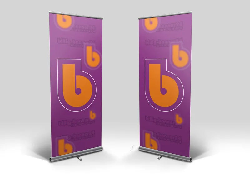 Bedrucktes Triangle Roll-Up Werbebannerin Hamburg von Billig-Banner24 online bestellen