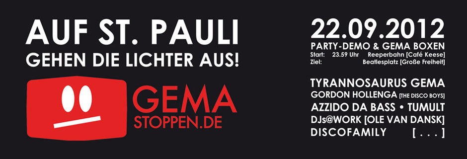 Auf St. Pauli gehen die Lichter aus GEMAstoppen.de