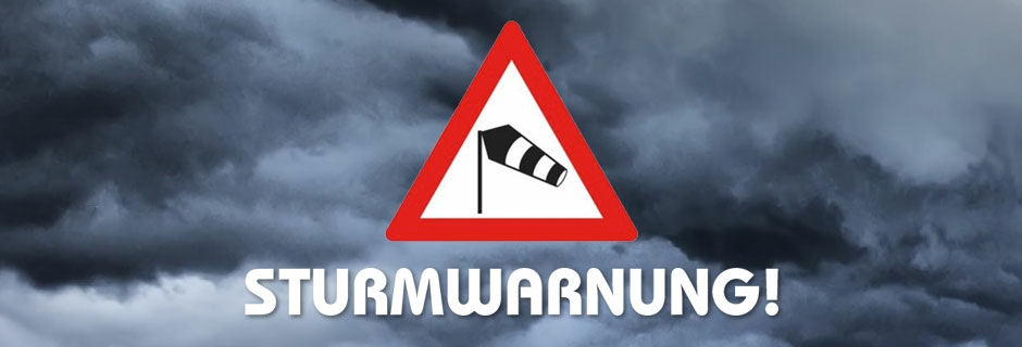 billig-banner24®: Sturmwarnung – Banner und Fahnen sichern